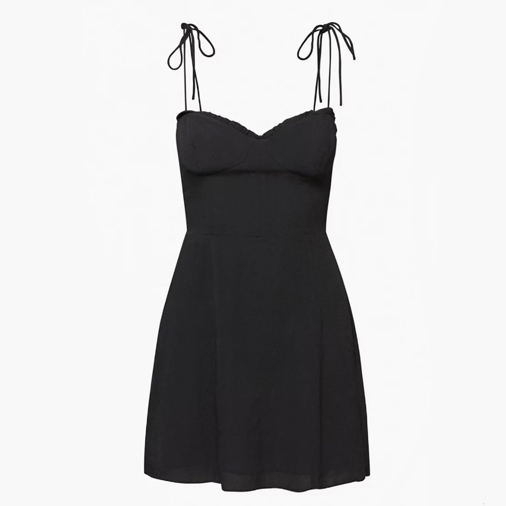 Aritzia Wilfred Fable mini black dress Size 2
